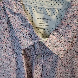 Paper denim & cloth men's short sleeve button down